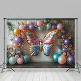 Lofaris Floral Fancy Butterfly Balloon Arch Wedding Backdrop